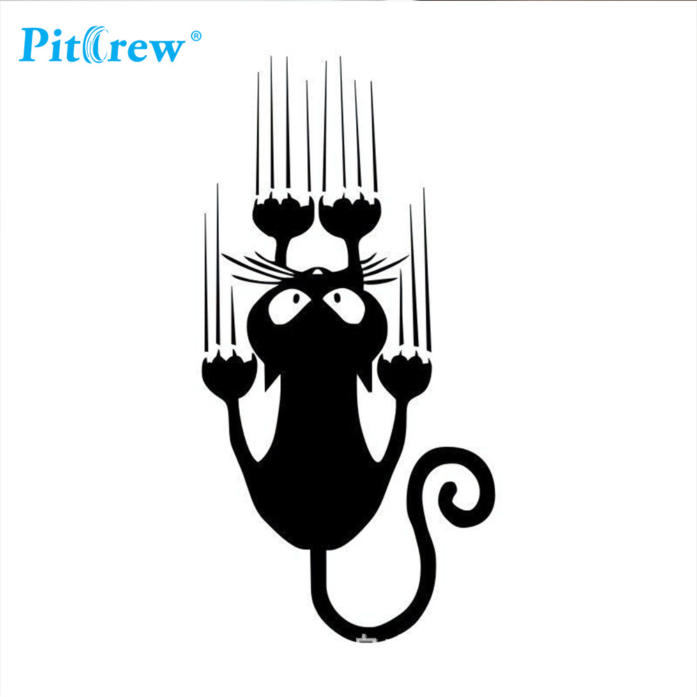 外贸simon cat 车贴猫抓痕车贴 可爱西蒙的猫