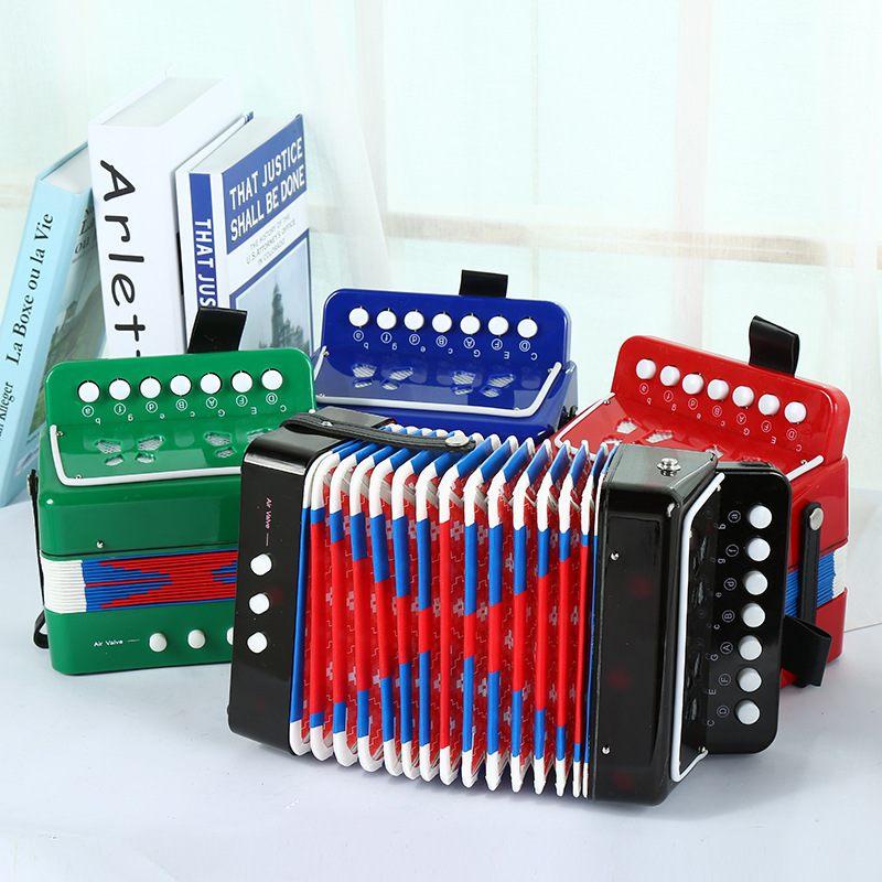 SOURCE Manufacturer 7 Key 2 Bass Accordion Children's Toy Accordion Children's Enlightenment Musical Instrument