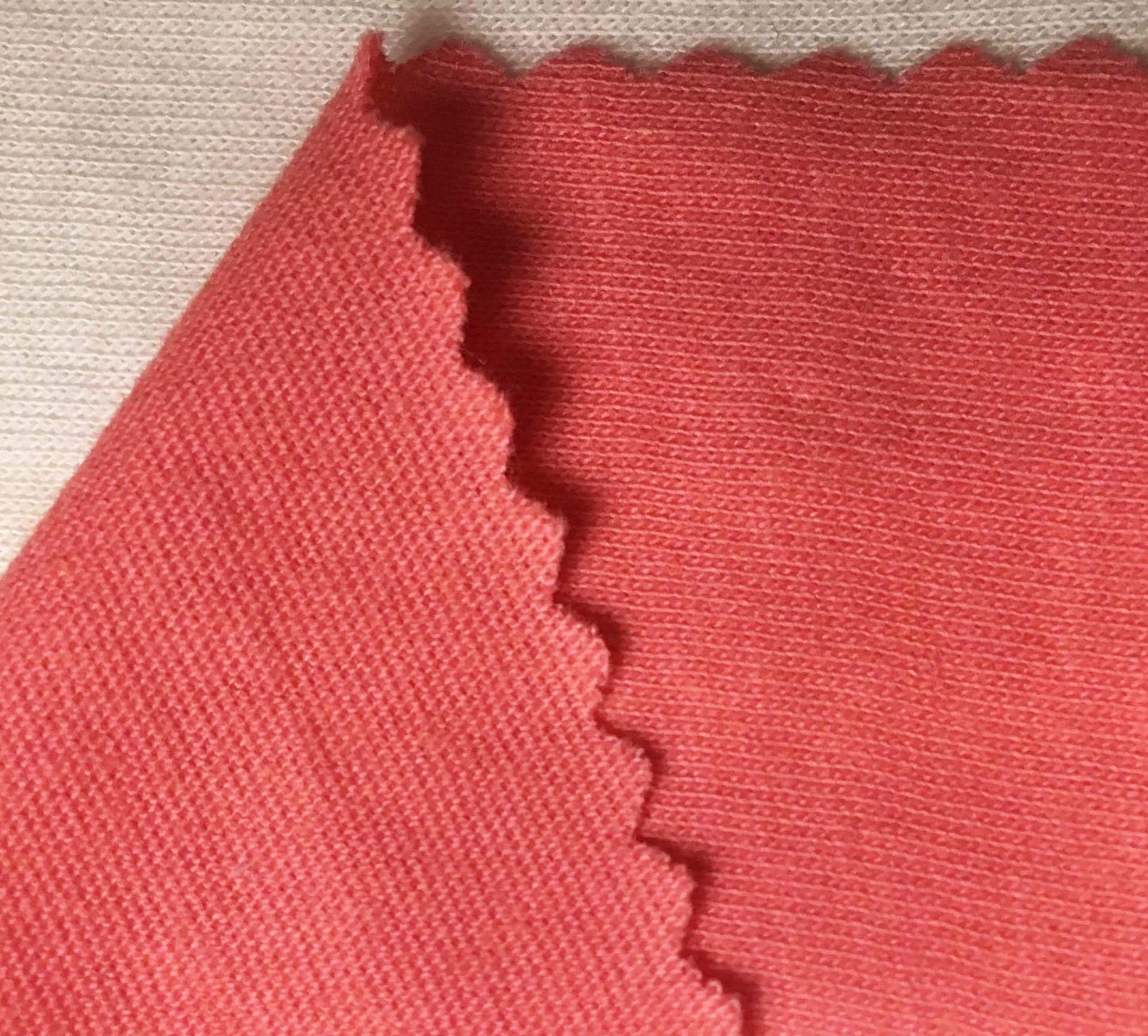 现货供应单面平纹100克彩棉彩纱时装针织面料 t恤上衣服装面料