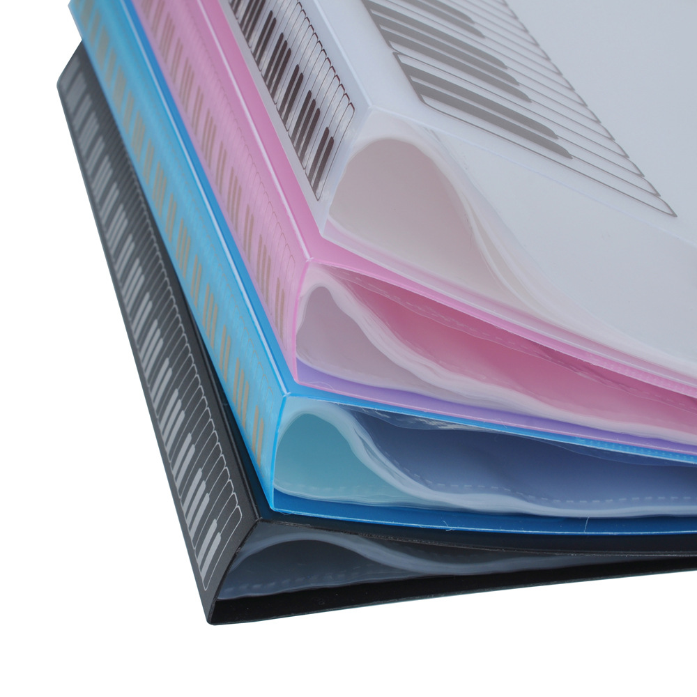 跨境热销音乐系文件夹 音符乐谱夹 a4插页办公资料夹试卷夹批发