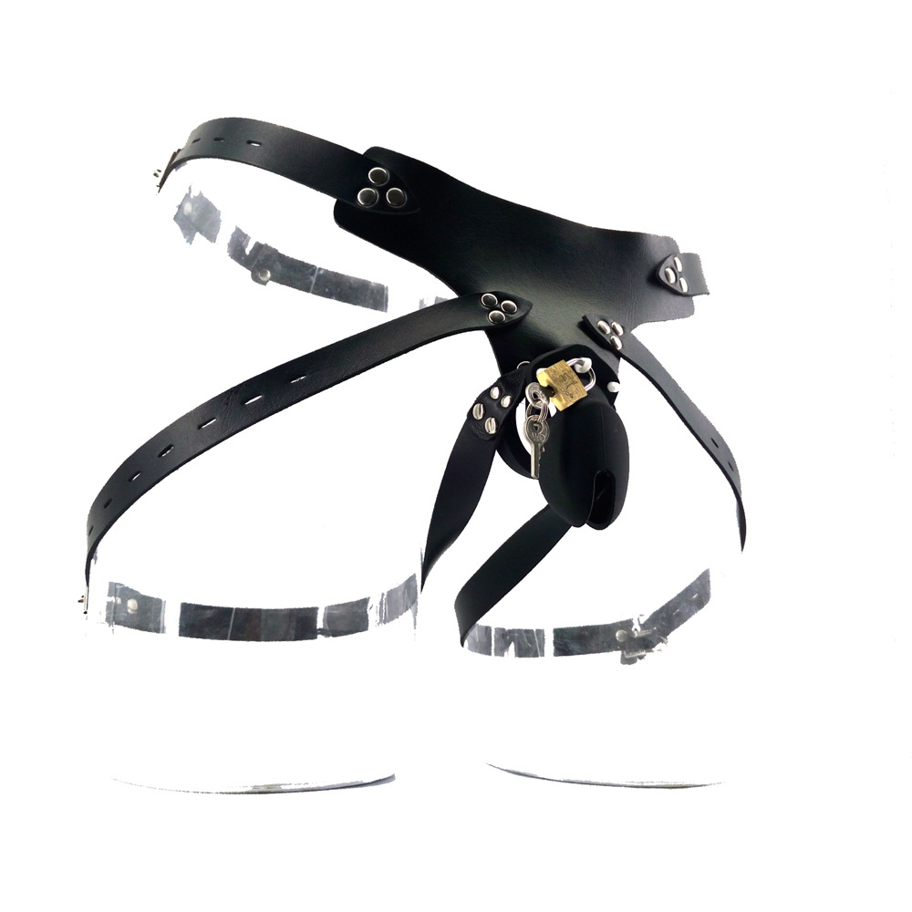 硅胶穿戴贞操装置 阴囊锁 贞洁器 男用阴茎环防出轨性用品 直销