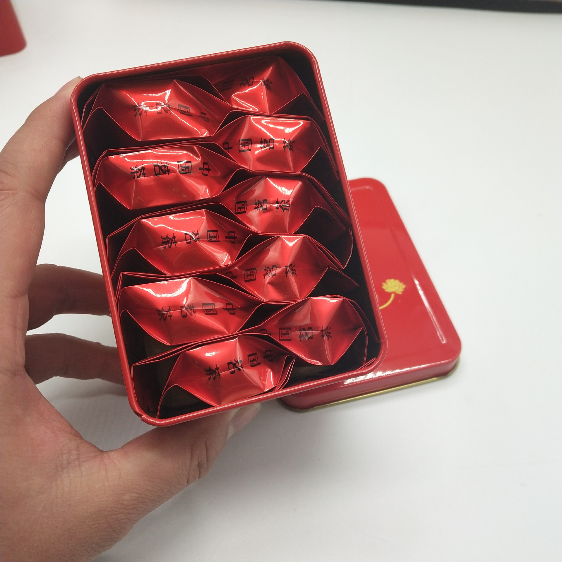 闽福红送礼木质礼盒金骏眉套装 中国红铁罐茶叶木盒通用包装盒