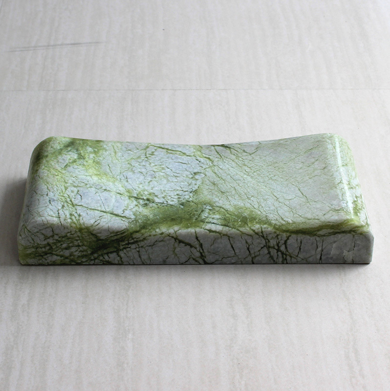 天然玉石枕头实心玉枕头夏凉枕护颈枕助眠健康枕颈椎保健汗蒸玉枕