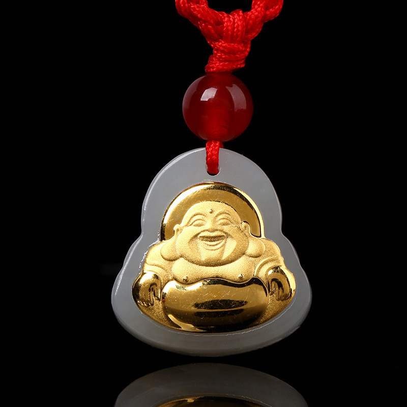 玉龙坊金镶玉批发和田金镶玉佛吊坠玉坠玉石玉器赠品厂家批发