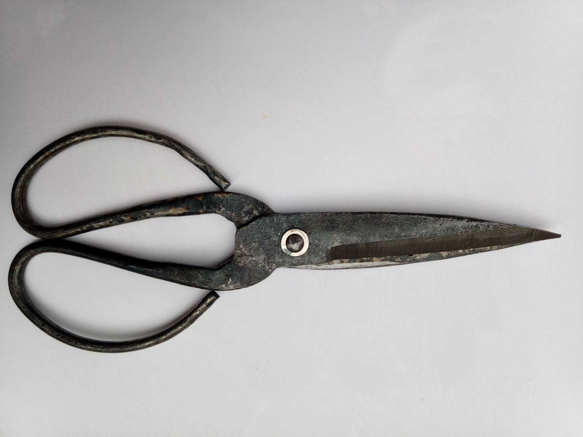 厂家直销手工锻打剪刀 工业剪刀 大剪子 5号山有片黑色