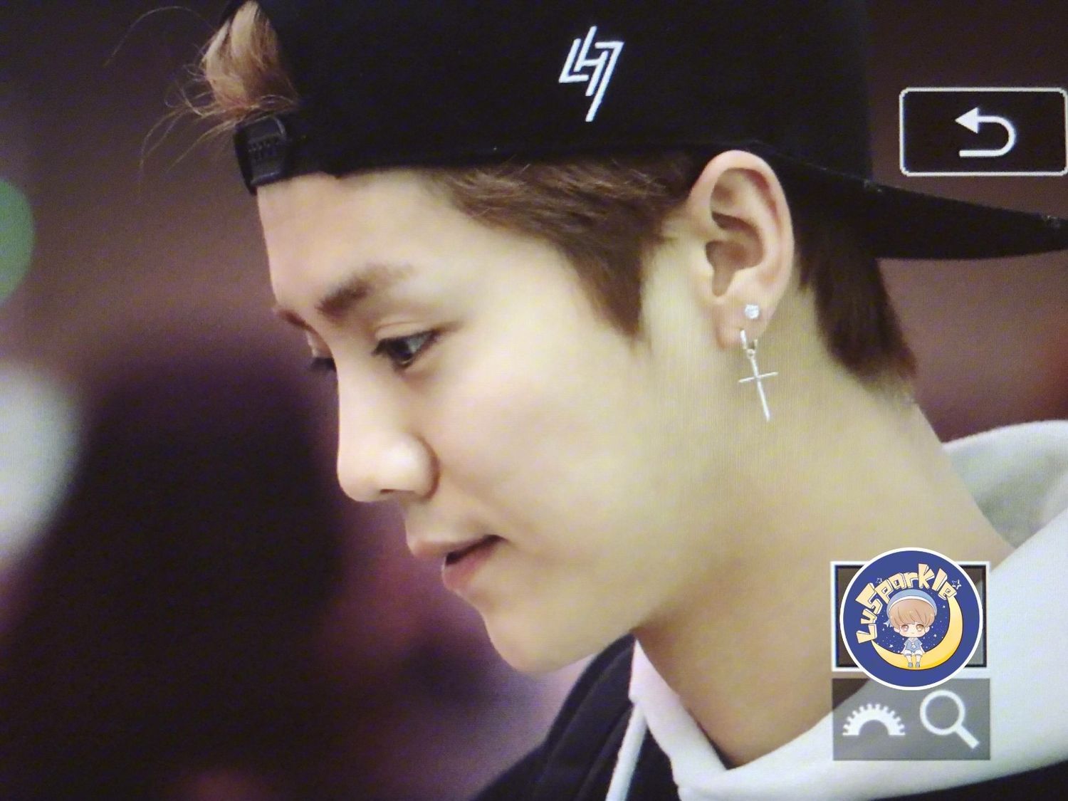 鹿晗跑男同款耳钉十字架男女气质同款耳环耳圈 防过敏