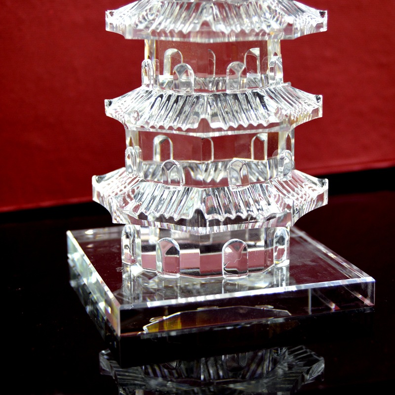 白水晶塔家居摆设旺事业增智慧k9水晶文昌塔摆件花塔