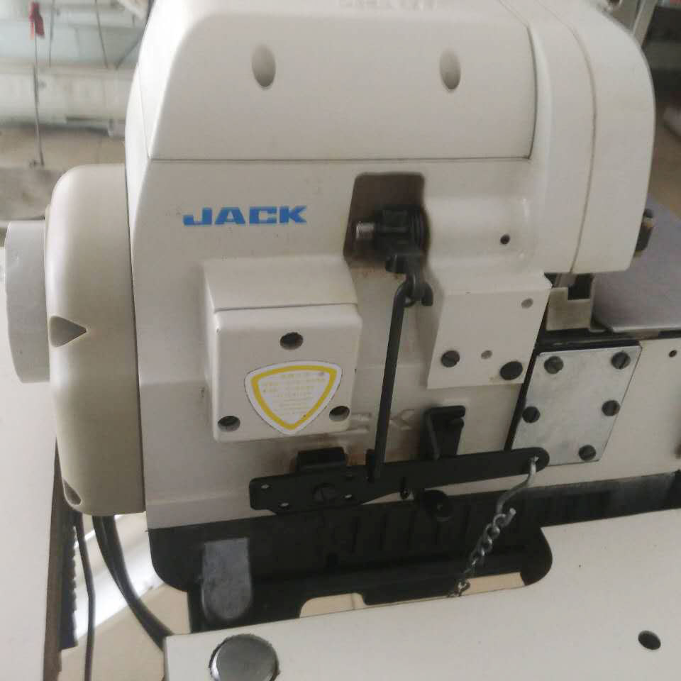 杰克原装包缝机工业缝纫机jack直驱锁边机二手四线打边机扎骨