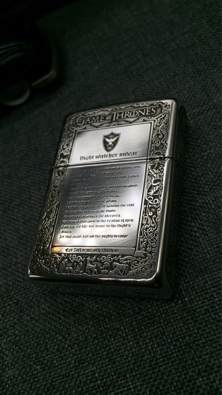 zippo打火机 925银冰与火之歌-阿里巴巴