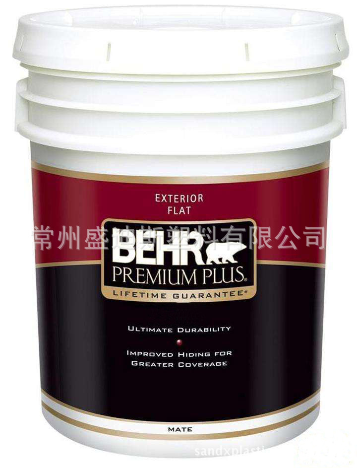 美式塑料桶进口ppg涂料桶 水性涂料桶 墙固包装桶 18l 安全密封