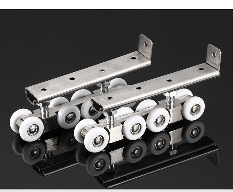 卫生间门轮木门移门静音吊轮吊滑轮轨道推拉门吊轮吊轨厨房滑轮