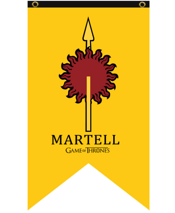 权利的游戏九大家族大旗帜冰与火之歌旗帜装饰旗a料双角单面印花
