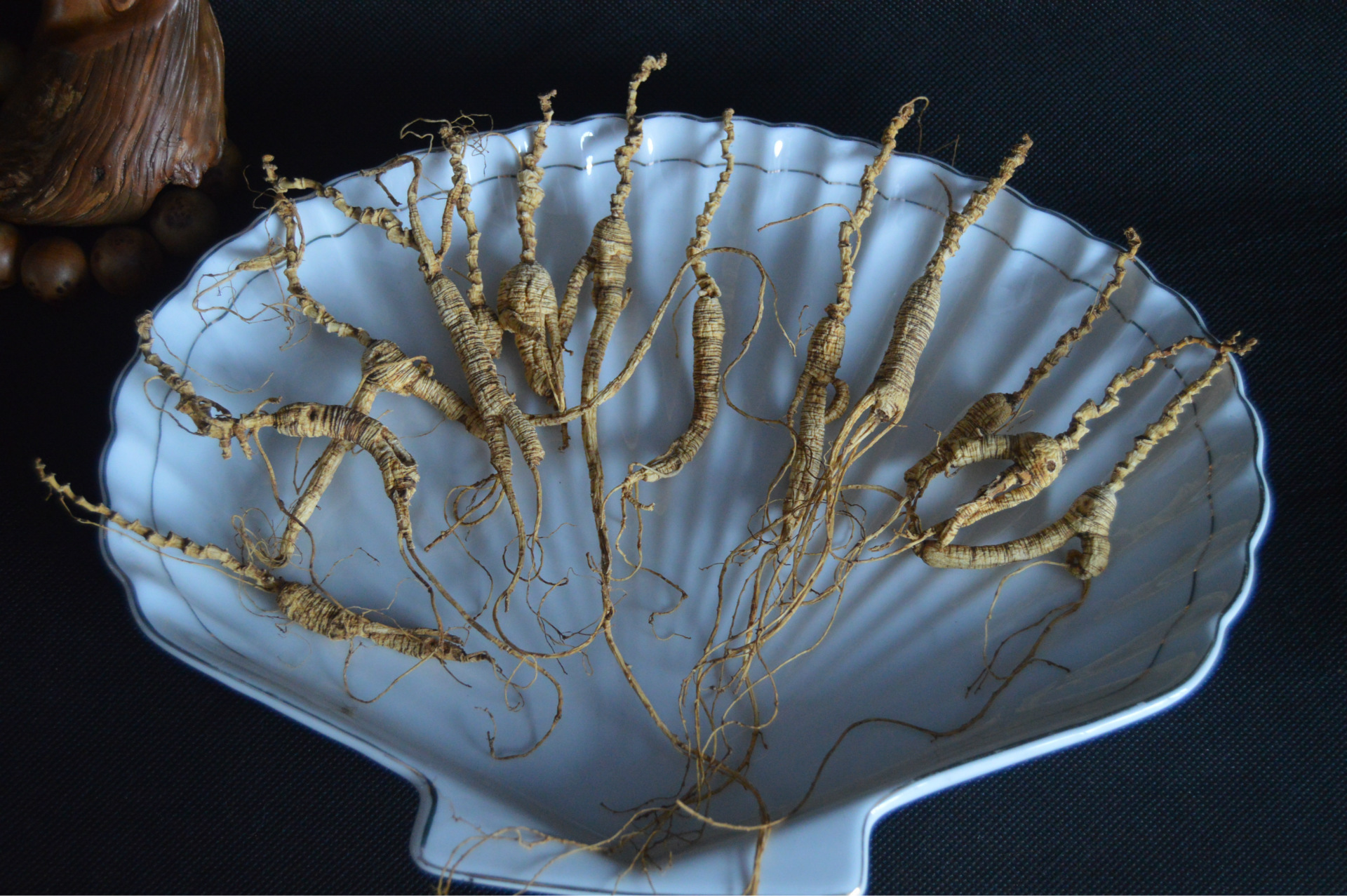 老人参 老山参 长白山老池底参 20年以上山参 东北山参 皮老纹深