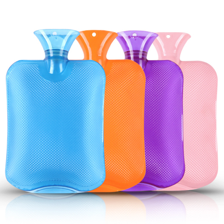 2000ml Large Water Injection Water Filling PVC Plastic Hot Water Bag Thickened Explosion-Proof Hot-Water Bag Hand Warmer Manufacturer