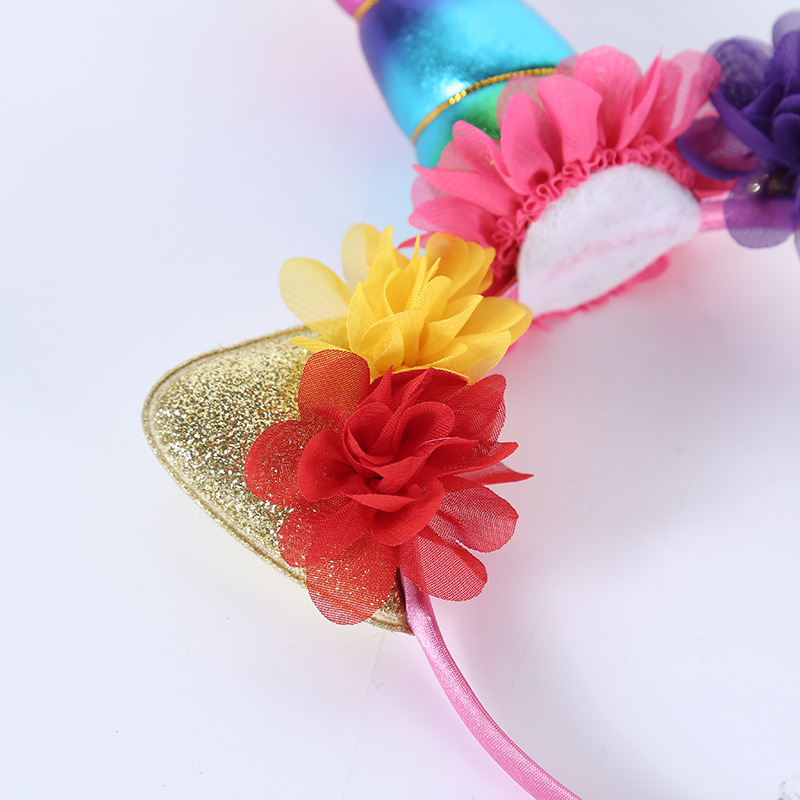 Children's Unicorn Headband Accessories Cute Exquisite Party Dress up Headwear Birthday Event Carnival Accessories Wholesale