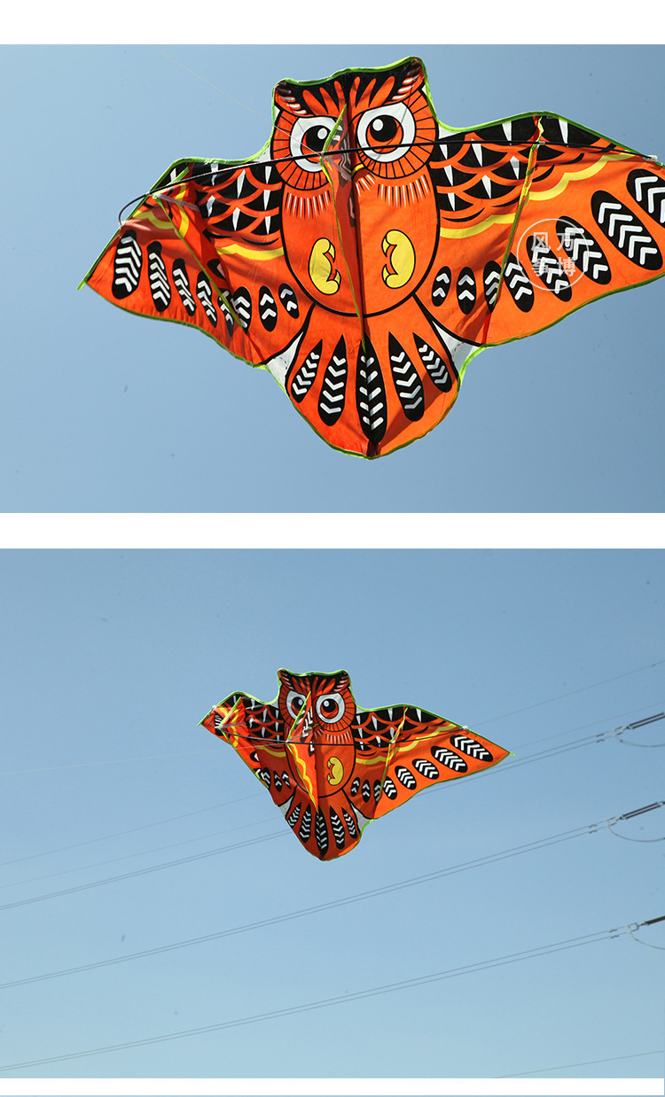 潍坊风筝热销猫头鹰风筝儿童风筝大风筝厂家直销民间工艺品批发