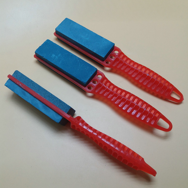 地摊热销爆款多功能双面磨刀石手柄式快速磨刀长把磨刀器