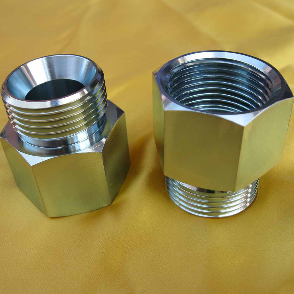 碳钢镀铬液压接头 焊接式端直通管接头