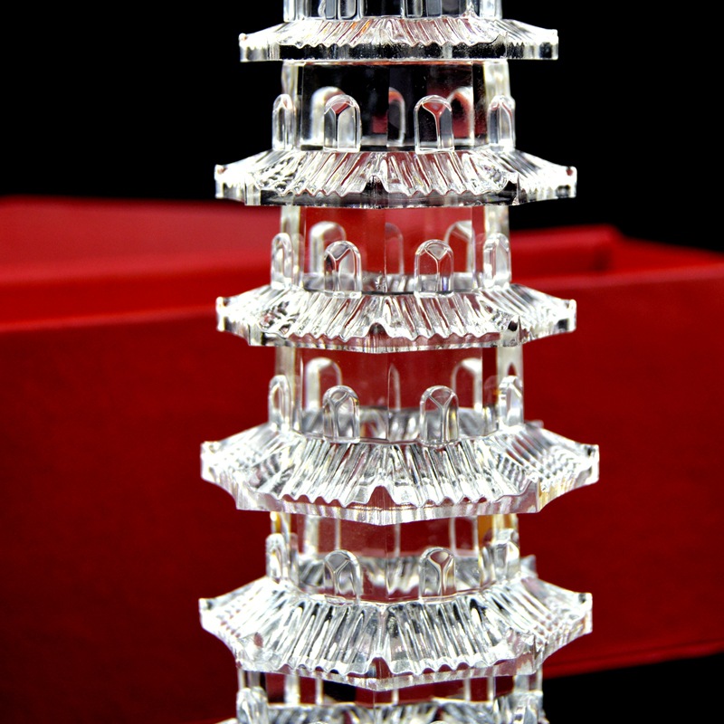 白水晶塔家居摆设旺事业增智慧k9水晶文昌塔摆件花塔