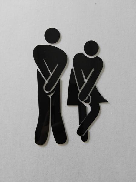 外贸速卖通 亚克力3d环保diy装饰镜墙贴酒吧厕所卫生间男女标志