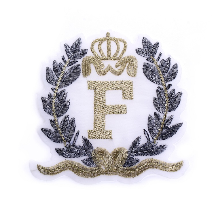 英文字母特殊刺绣布贴jk刺绣徽章grs皮革绣花刺绣衣服装饰补丁贴