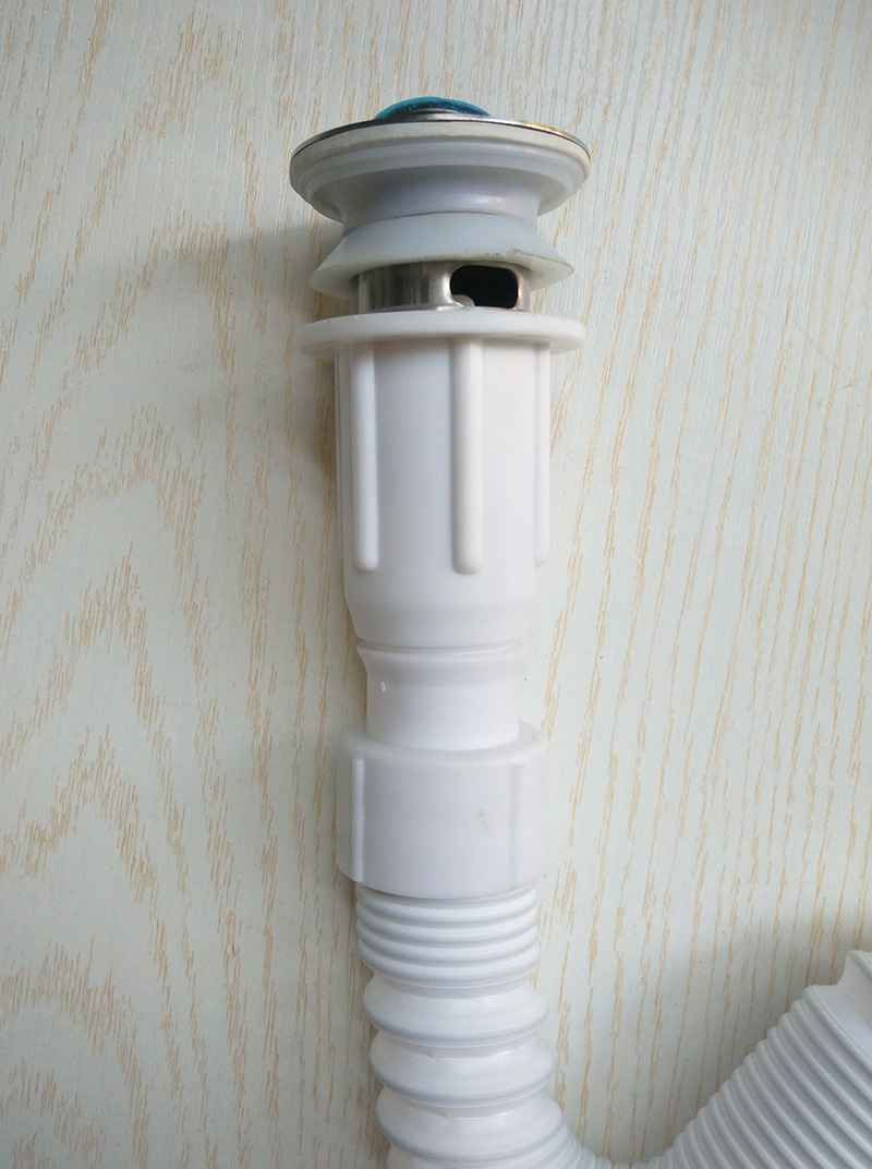 不锈钢下水 连体式脸盆新款翻盖万向排水管 面盆一体式下水器