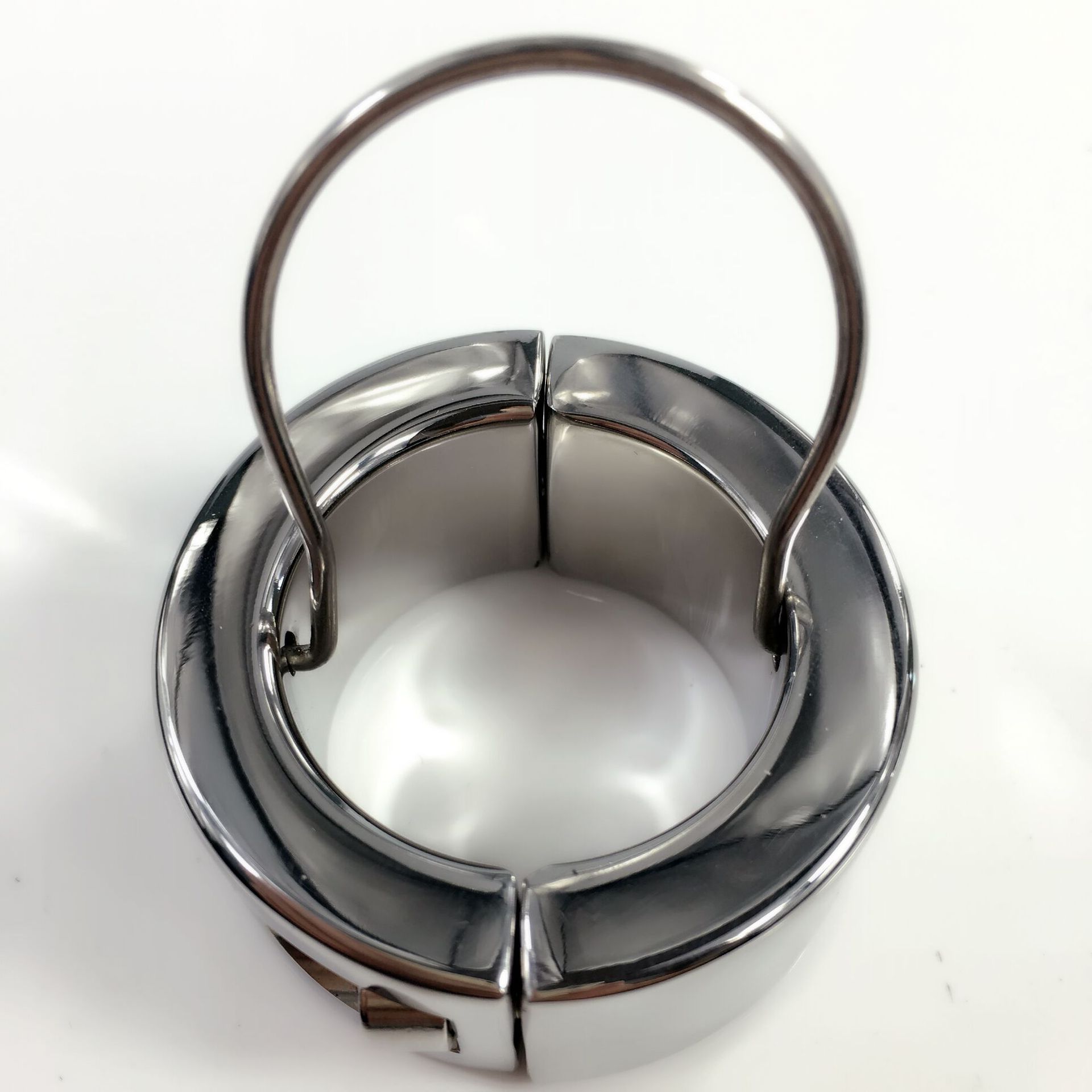 金属不锈钢阴囊束缚器 睾丸负重阳具吊坠环 成人另类情趣用品玩具