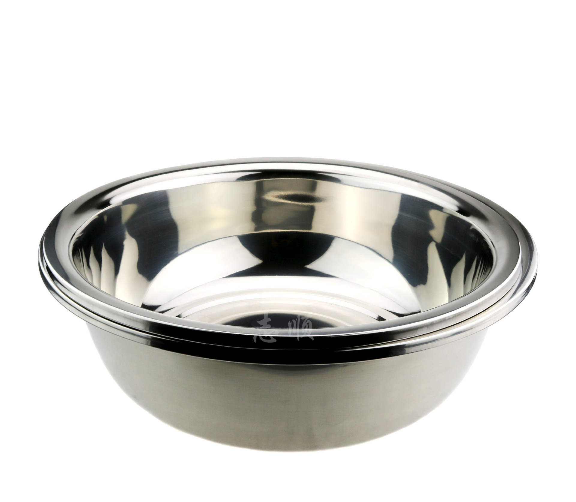 能兴 不锈钢无磁特厚加深大反边斗盆 酒店家用洗米洗菜多用面盆