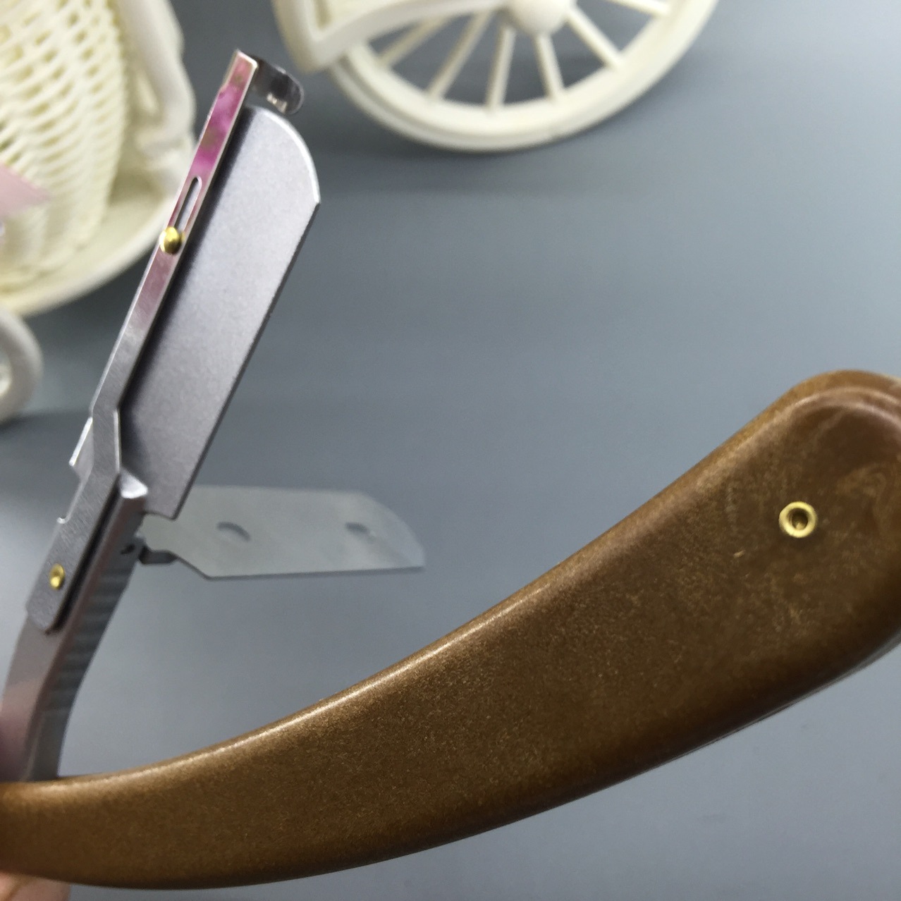 丽尔达老式手动刮刀剃头刀美发刮胡剃须刀理发刀片刮脸修眉削眉刀