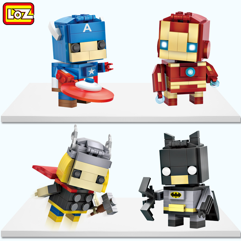 loz 俐智三国演义积木玩具小侠 砖头人方头仔1453圣诞礼物