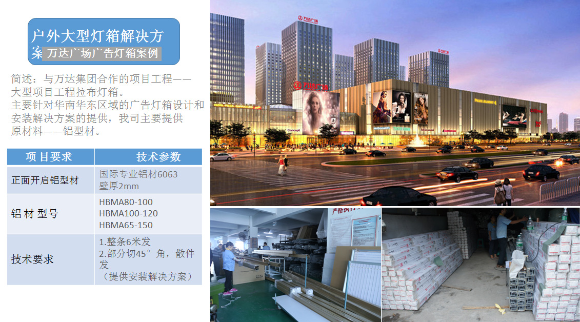 汇百美专业定制商场外墙led拉布广告灯箱 大型户外防水拉布灯箱