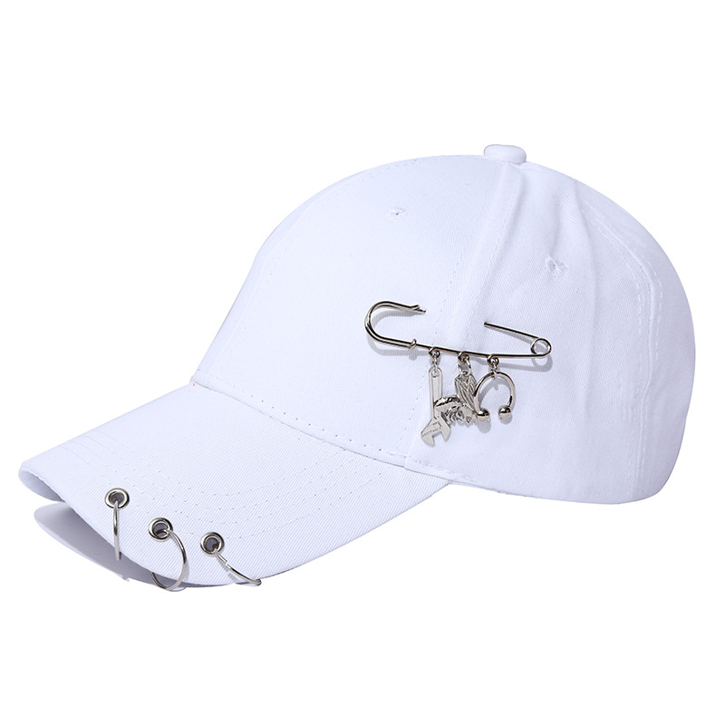 Spring Summer Korean Style Trendy Harajuku Pin Baseball Cap Fashion Street Hip Hop Hat Outdoor Peaked Cap Wholesale