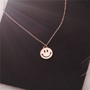 时尚玫瑰金项链