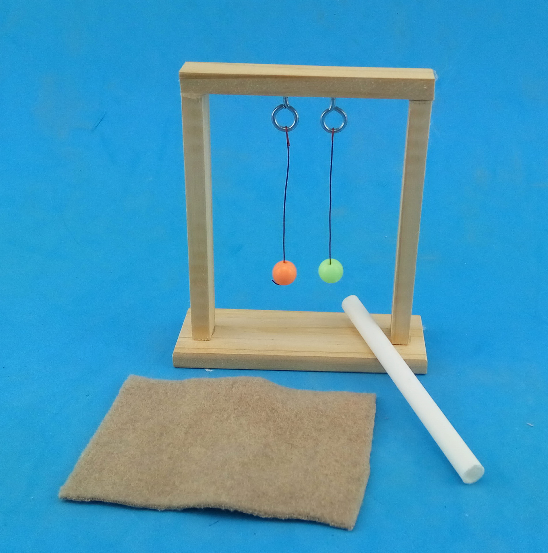 学生手工作业材料包diy实验科技小制作小发明静电摆i环保科学