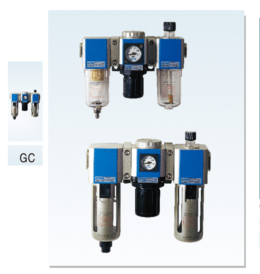 供应亚德客气源处理器元件气动三联件gc三联件