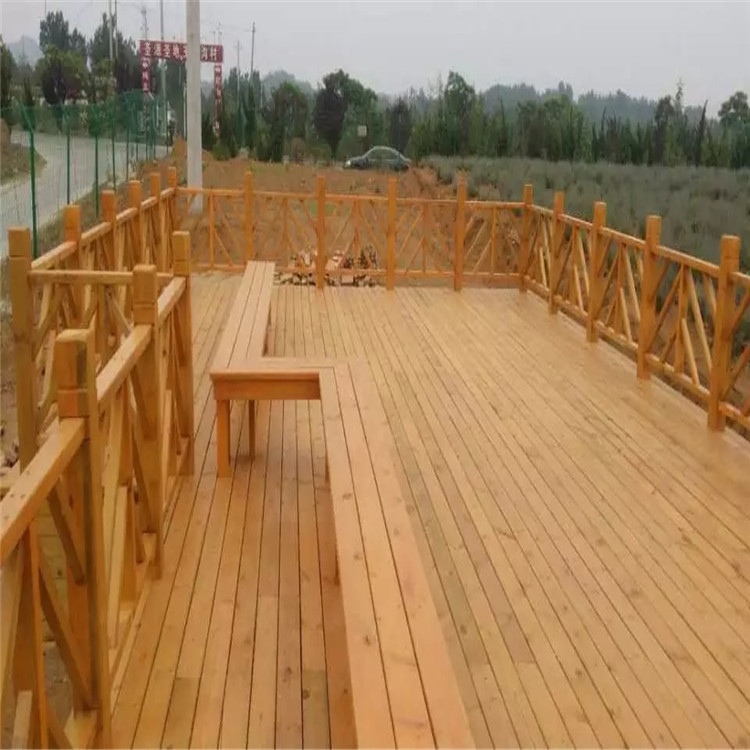 亲水平台木栏杆