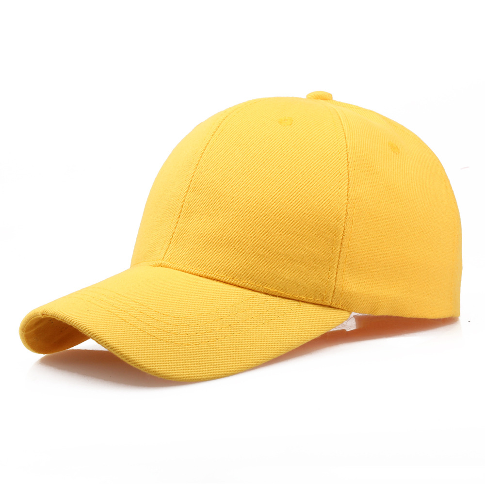 Spot Thickened Solid Color Blank Peaked Cap Hat Work Cap Advertising Cap Baseball Cap Men's and Women's Hats