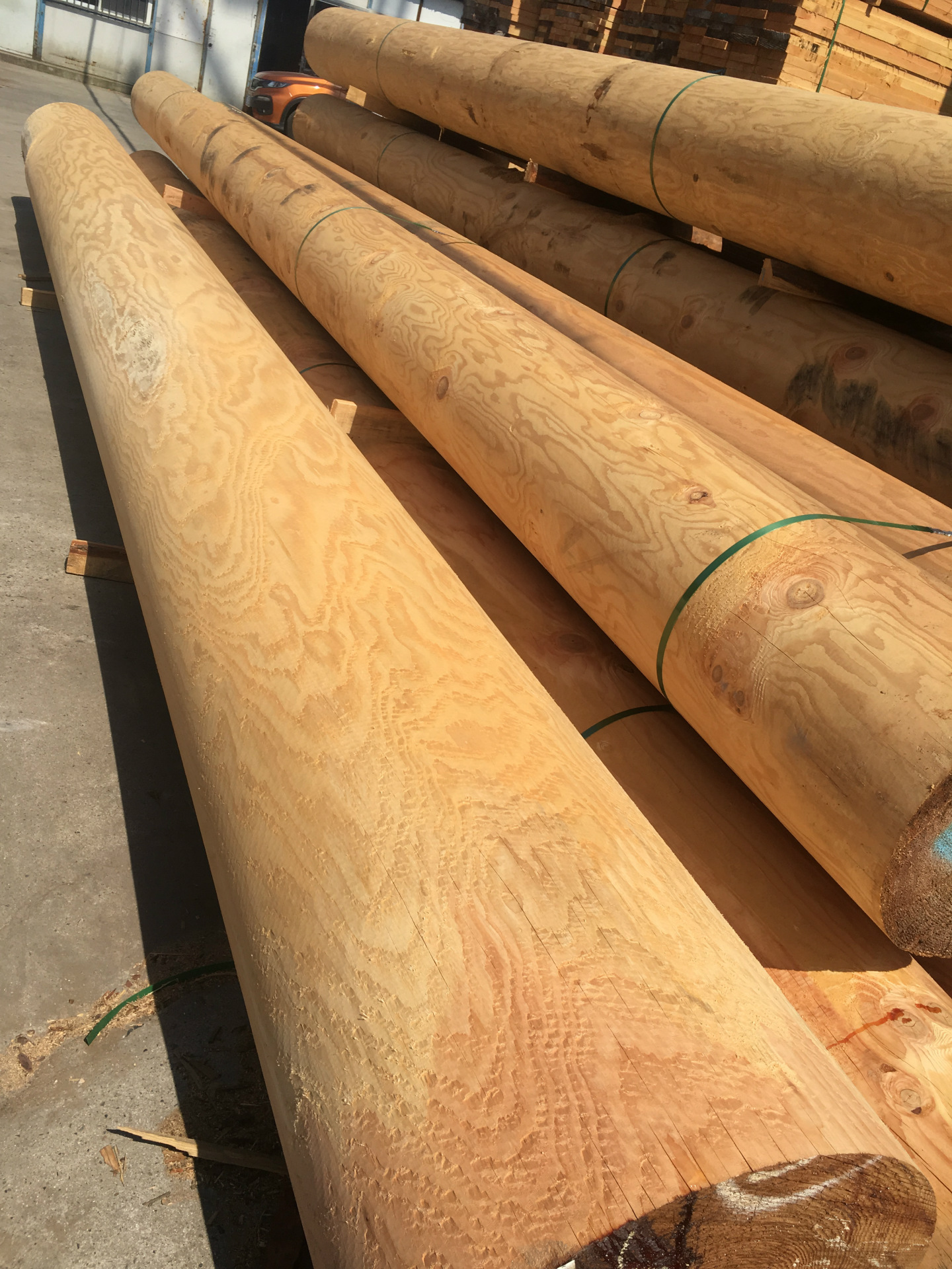 古建圆木 古建圆柱 古建车圆 古建木材-古建木材加工厂