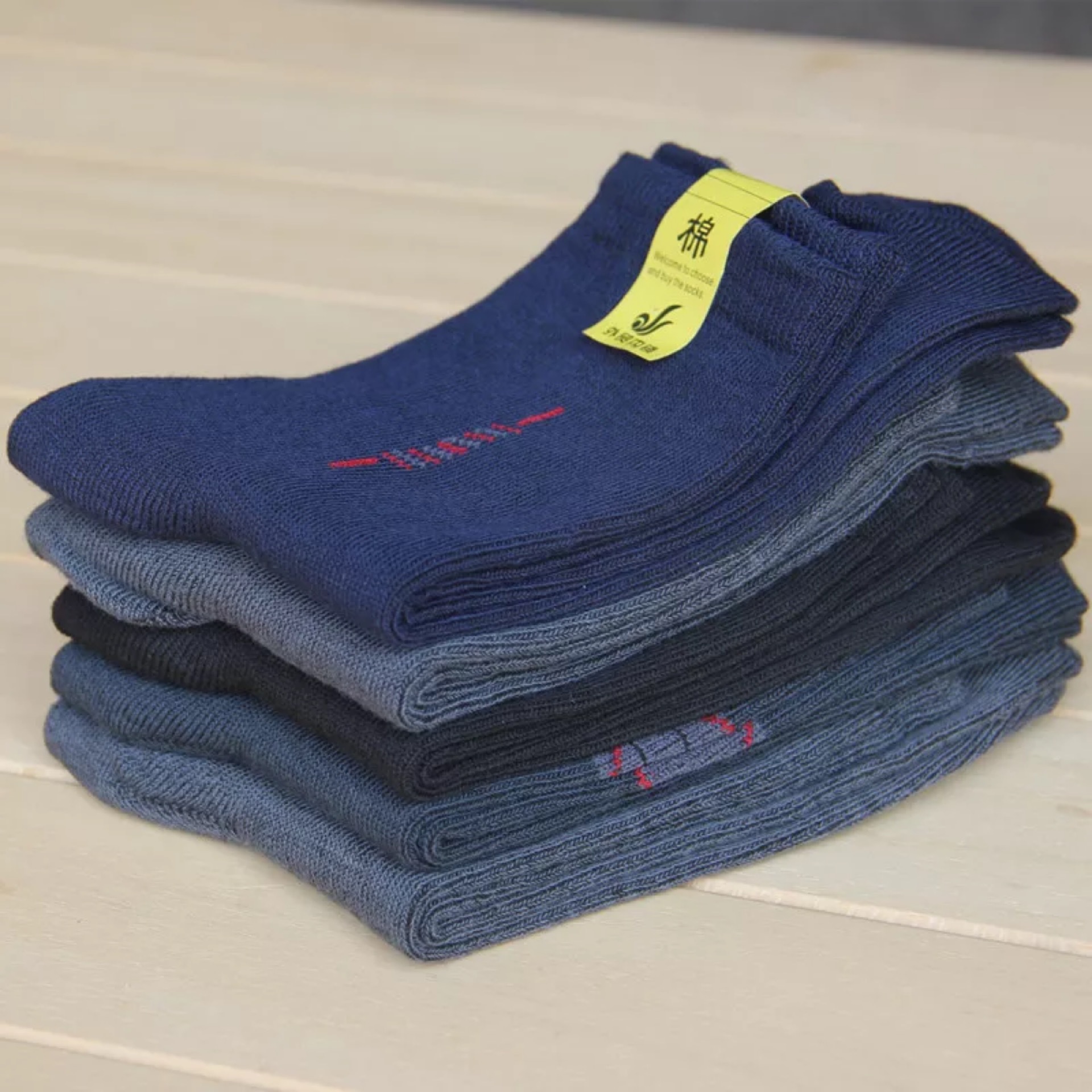 涤棉袜子男秋冬款透气防臭袜男士老人袜中筒袜子裸袜散装袜批发