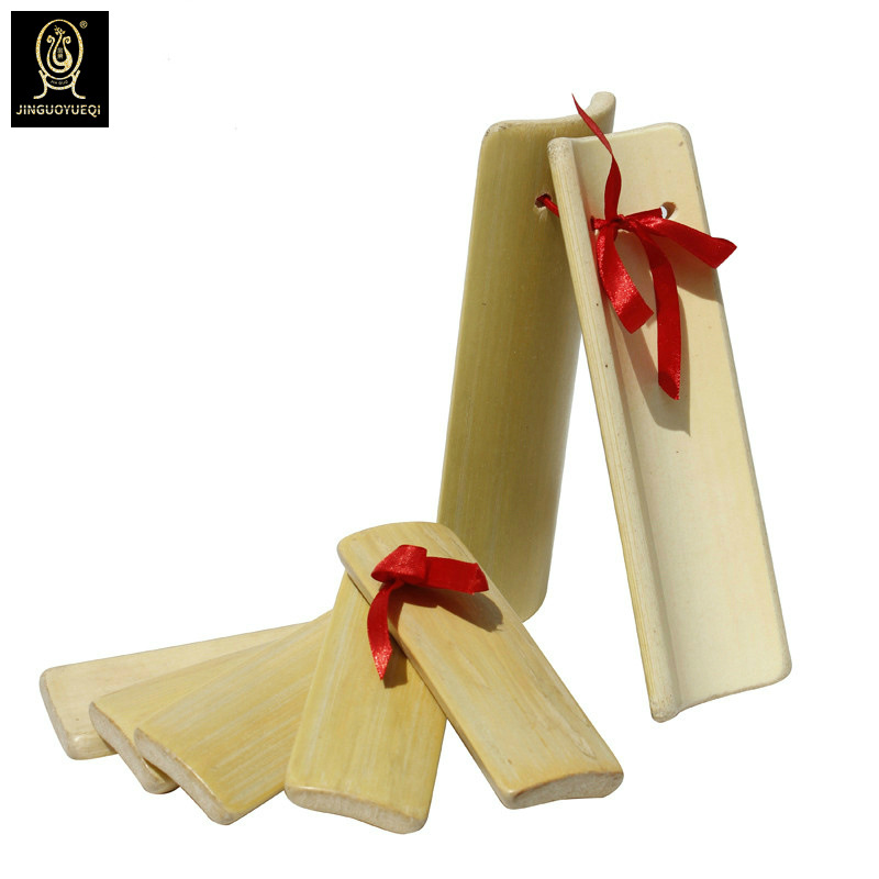 金果乐器白竹普通快板莲花板竹板学习快板 4 片可选促销学生儿童