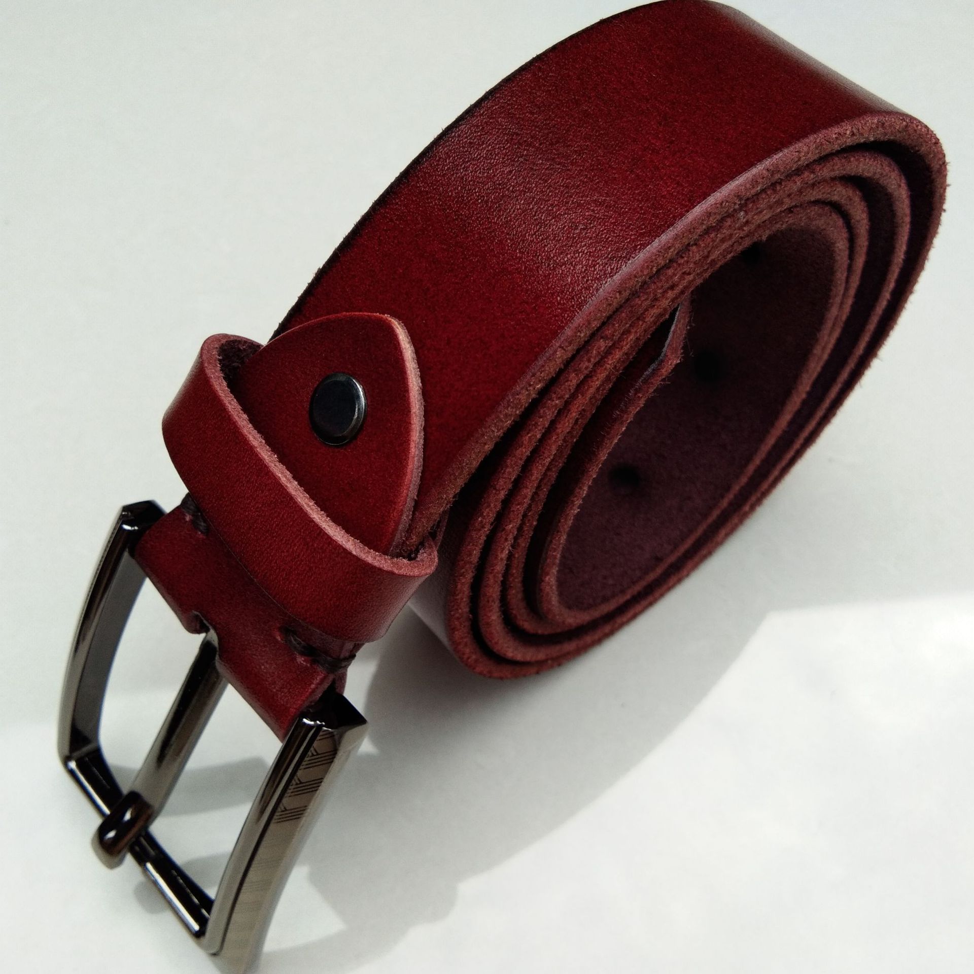 针扣腰带批发 男女士牛皮腰带 品牌腰带 韩版 潮 牛皮皮带