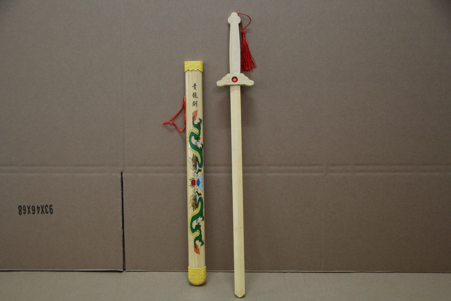 竹制龙凤剑竹制青龙剑儿童玩具刀剑批发玩具刀剑兵器模型玩具热卖