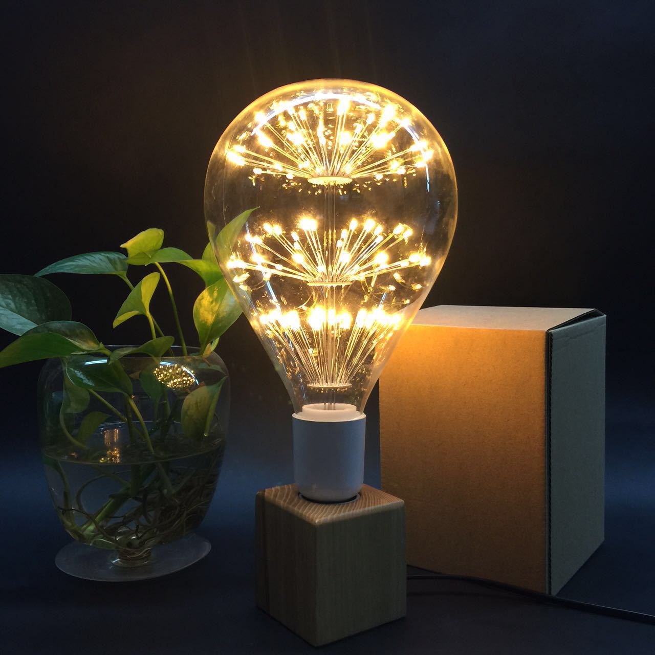 led 彩色灯泡 满天星 巨型大泡e27 螺口灯泡-阿里巴巴