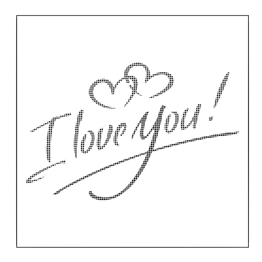 热款款情人节love提拉米苏印花模环保烘焙工具蛋糕糖粉筛喷花模具