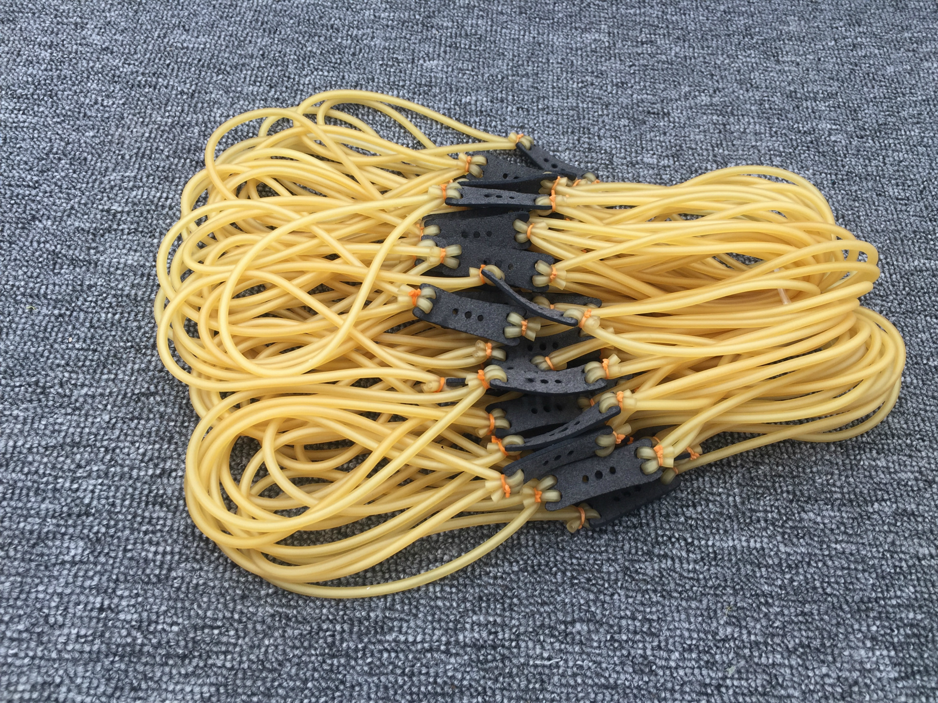 2040 传统皮筋组 四股皮筋组 乳胶管 双面超纤皮兜 弹弓用皮筋