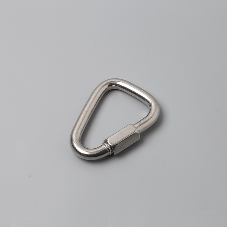 厂家直销316不锈钢三角快速连接环三角扣链条登山扣宠物扣