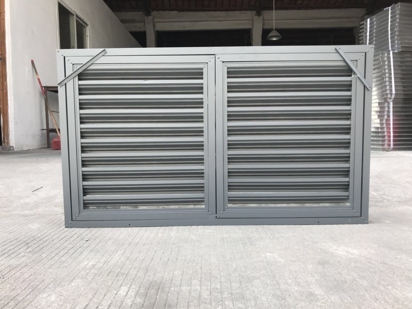 厂家定做铝合金百叶窗通风百叶窗外墙防雨百叶窗防雨百叶风口