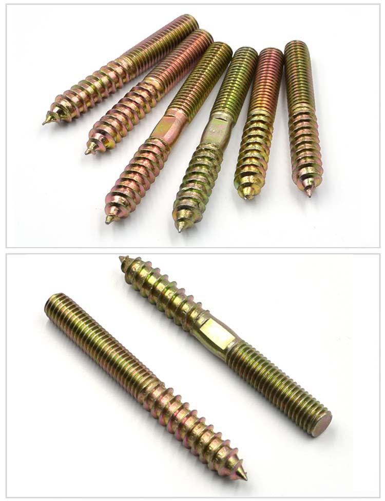 双头牙螺丝/木牙螺丝/家具连接紧固件/双头牙自攻丝m6 m8 m10