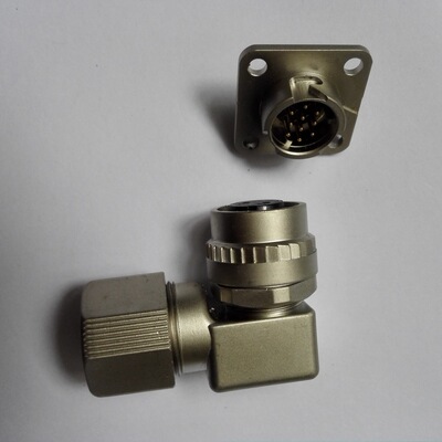 伺服电机连接器系列 2芯cky-1.5tnc母头防水开窗口接rg174rg