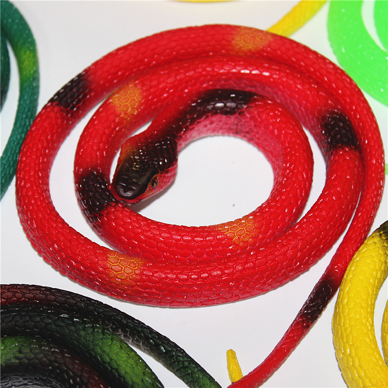 仿真橡胶蛇 仿真圆头眼镜蛇 整蛊高仿真蛇玩具 软胶蛇 蛇